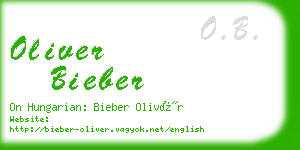 oliver bieber business card